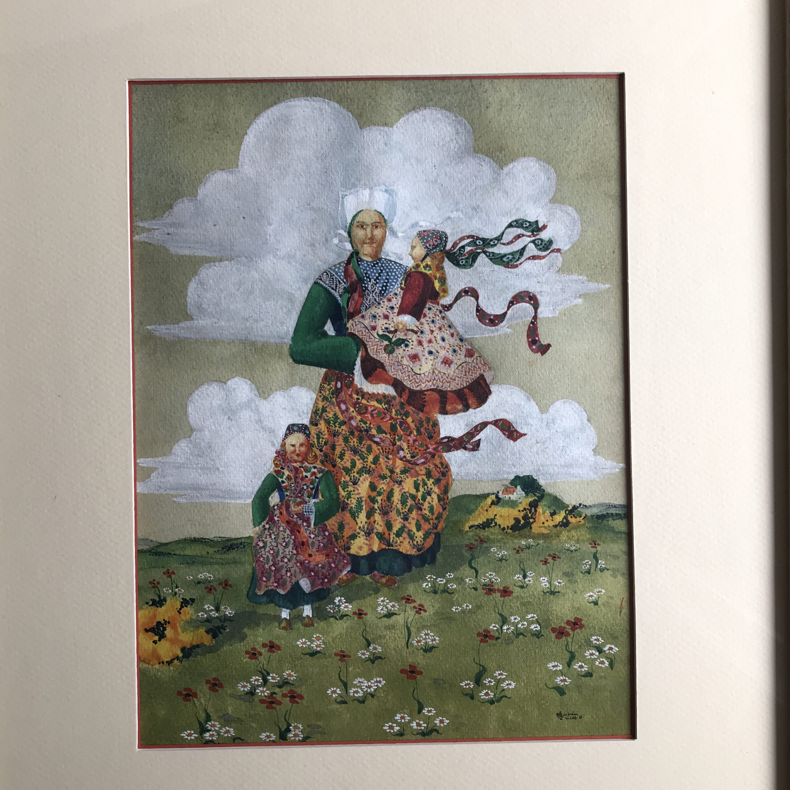 Acrylique PLOUGASTEL-DAOULAS tableau signé Patrick GUERIN Bretagne – Image 4