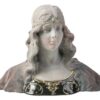 buste de femme art nouveau en grès de Charenton signé Henri Jacobs