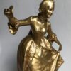 Élégante danseuse Louis XV signée Antonin Mercié – Bronze doré Barbedienne, XIXe siècle lafrenchcigogne