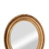 Miroir Doré Ovale Style Empire – Frise de Lauriers – XIXe siècle - lafrenchcigogne