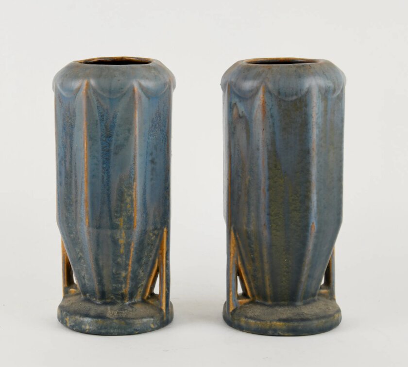 Vase Art Déco en grès à cristallisation - lafrenchcigogne antiquités brocante - Morbihan