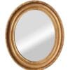 Miroir Doré Ovale Style Empire – Frise de Lauriers – XIXe siècle - lafrenchcigogne