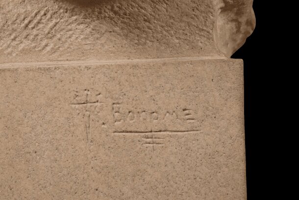 Buste de Femme S. BONOME, F.BARBEDIENNE Art déco Mid century vintage sculpture – Image 6