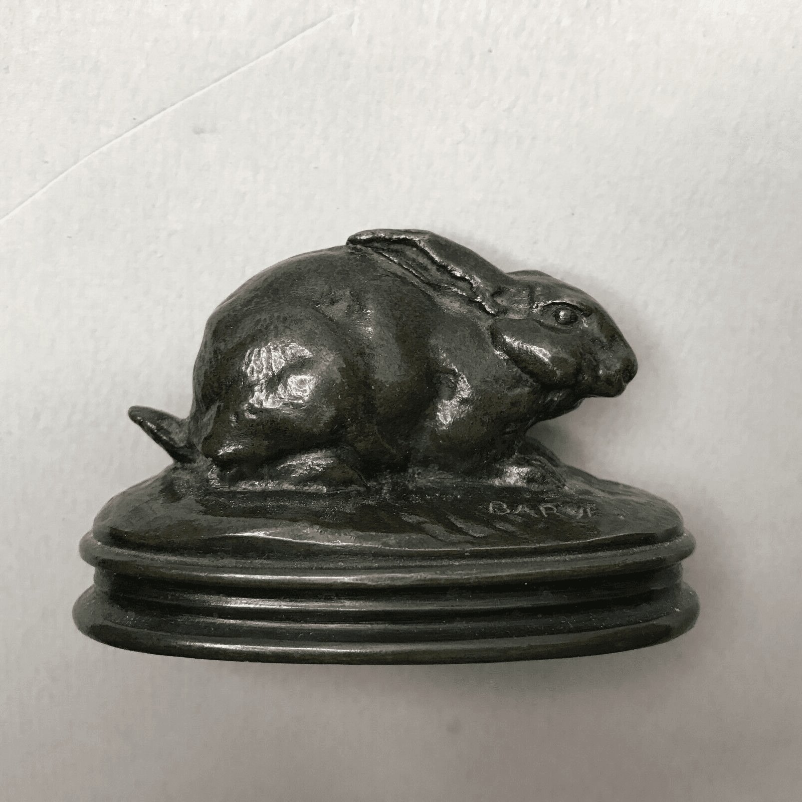 Lapin signé Barye Bronze Barbedienne – Image 7