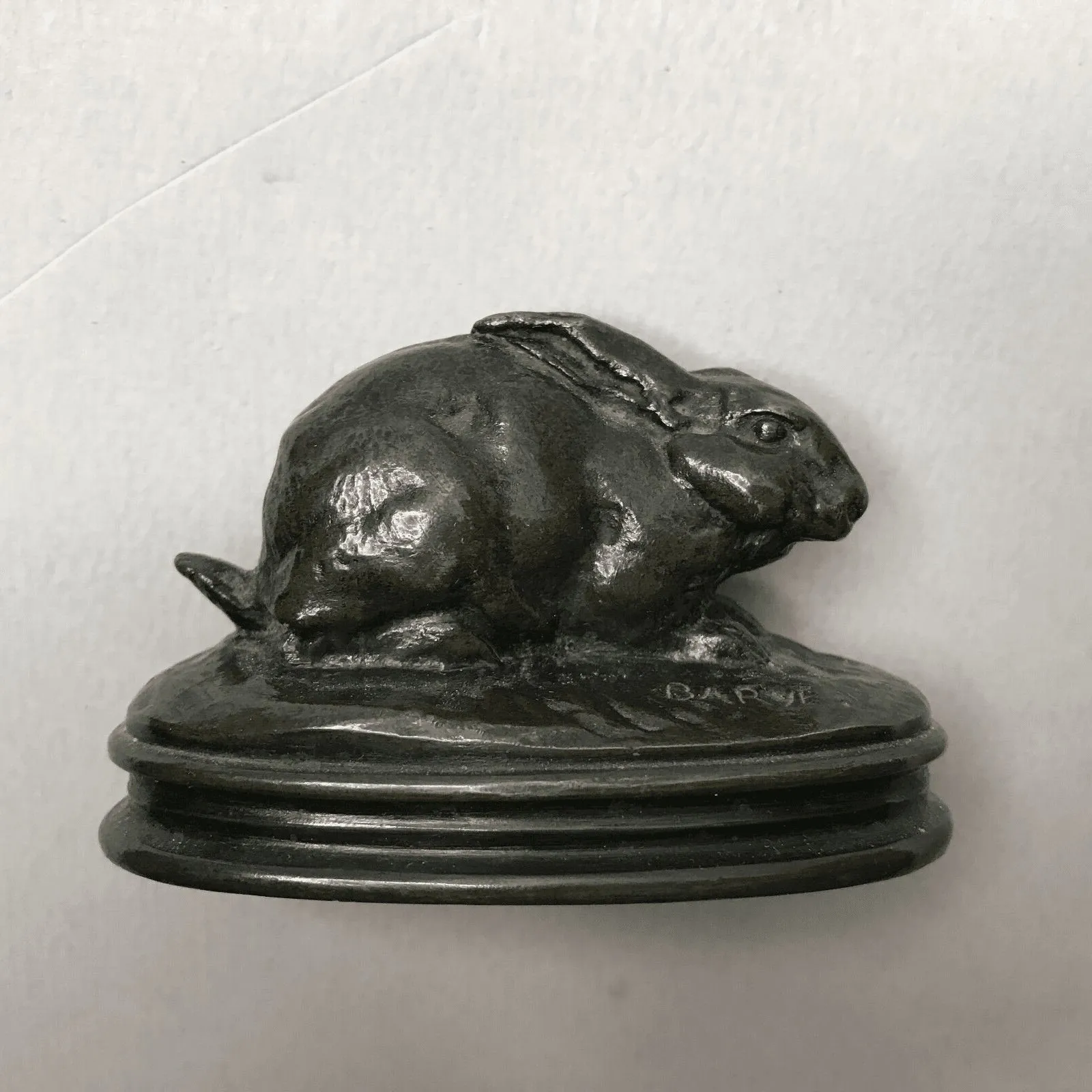 Rabbit signed Barye Bronze Barbedienne - Image 7