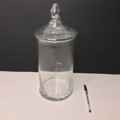 POT A CONFISERIES verre soufflé, bocal boulangerie pharmacie vintage fin XIXeme