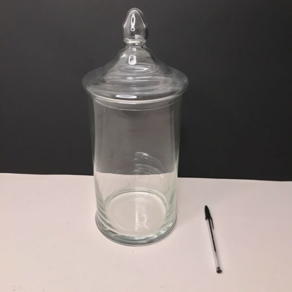 POT A CONFISERIES verre soufflé, bocal boulangerie pharmacie vintage fin XIXeme