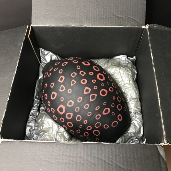 Vase Loops par Harry et Camilla PAUL finition Velato avec la verrerie SALVIATI à Murano à Venise. lafrenchcigogne, brocante, antiquités