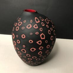 Vase Loops par Harry et Camilla PAUL finition Velato avec la verrerie SALVIATI à Murano à Venise. lafrenchcigogne, brocante, antiquités