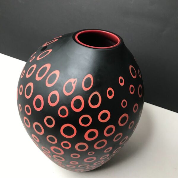 Vase Loops par Harry et Camilla PAUL design avec la verrerie Salviati à Murano à Venise. Vase vintage numéro 1. Lafrenchcigogne brocante et antiquités