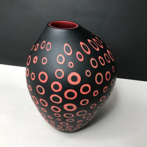 Vase Loops par Harry et Camilla PAUL design avec la verrerie Salviati à Murano à Venise. Vase vintage numéro 1. Lafrenchcigogne brocante et antiquités