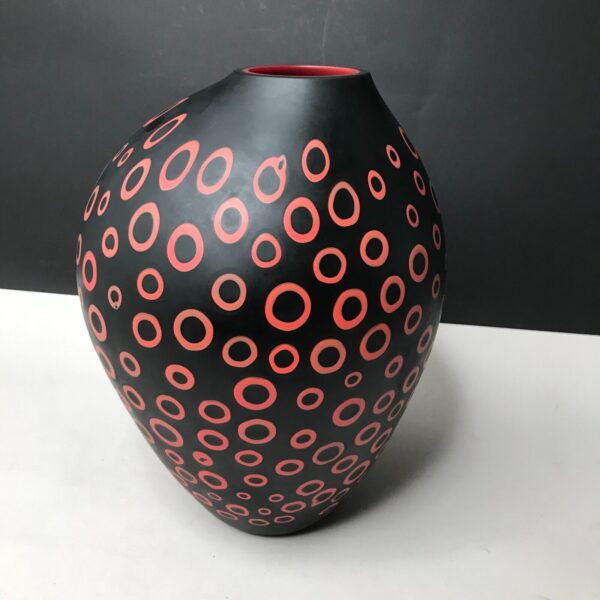 Vase Loops par Harry et Camilla PAUL design avec la verrerie Salviati à Murano à Venise. Vase vintage numéro 1. Lafrenchcigogne brocante et antiquités