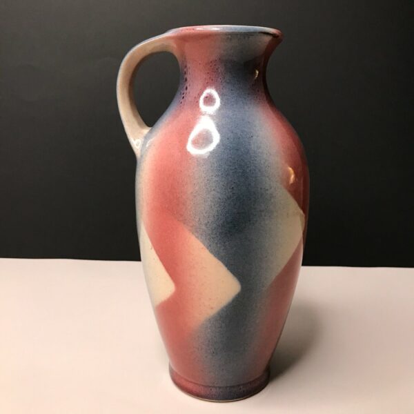 CARAFE EMAILLEE EN CERAMIQUE, années 70, WEST GERMANY pichet vintage