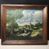 tableau breton de patrick guerin de lavandieres en costume