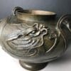 Bronze vase from the Meiji era depicting a water dragon.