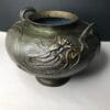 Bronze vase from the Meiji era depicting a water dragon.