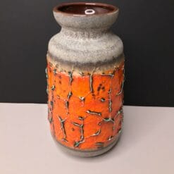 VASE WEST GERMANY, terre cuite emaillée années 60 70, céramique vintage