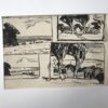 ETUDES DE PAYSAGES, cinq dessins à l'encre signé A. BEAUFRERE Bretagne vintage