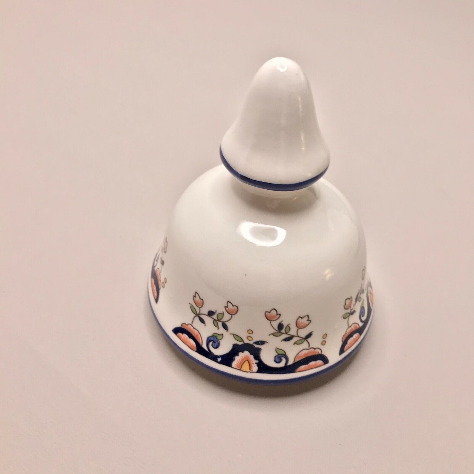 VASE décor VIEUX ROUEN potiche vintage fleurs – Image 9