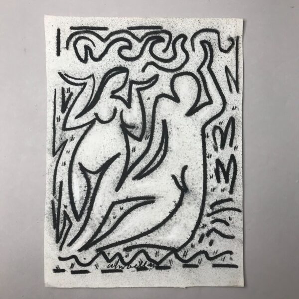 dessin Ambellan cubisme 80's