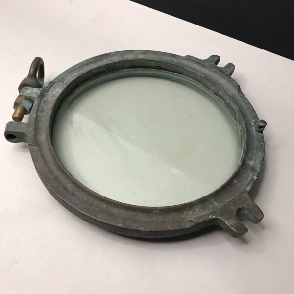 grand HUBLOT ancien en BRONZE marine paquebot bateau navire vintage 36.5 cm