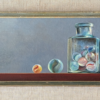 BILLES Jacob PETIT XXe vintage tableau peinture moderne contemporain jeu enfant