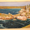 Baie des trépassés signé BELLANGER ADHEMAR Finistère Bretagne tableau peinture