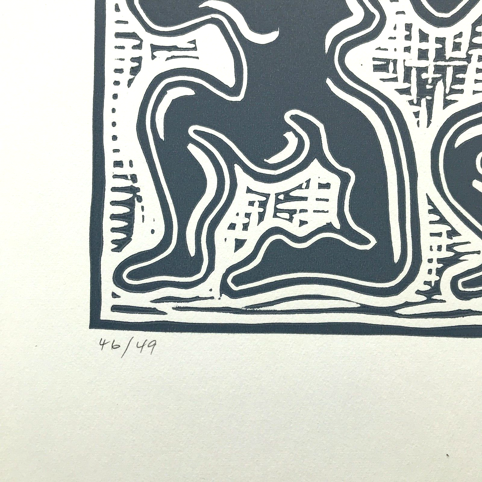 GRAVURE BOIS POP ART signé Harold AMBELLAN – Image 7