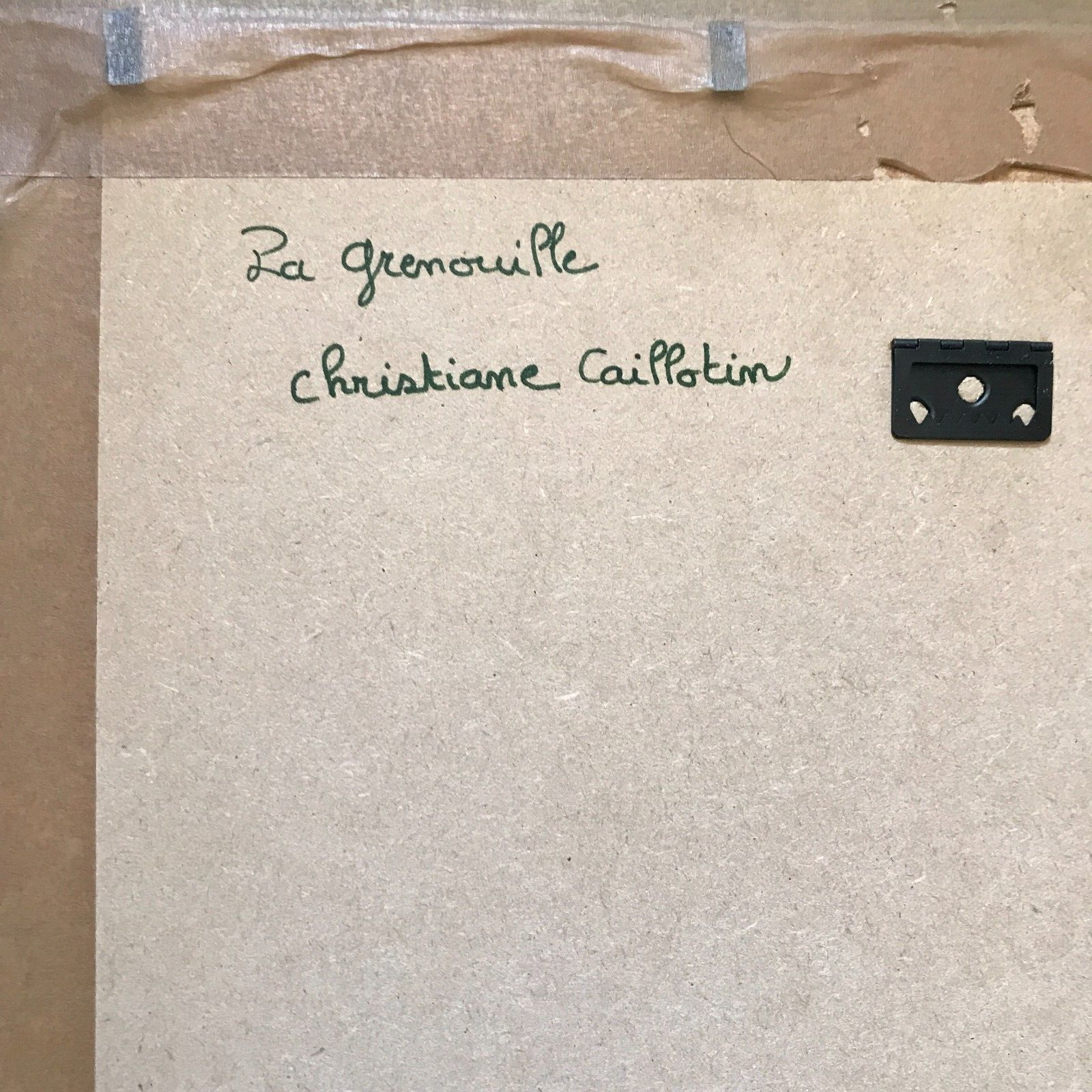 THE FROG: Child and Dog, Signed CAILLOTIN - Animal Painting - Image 9