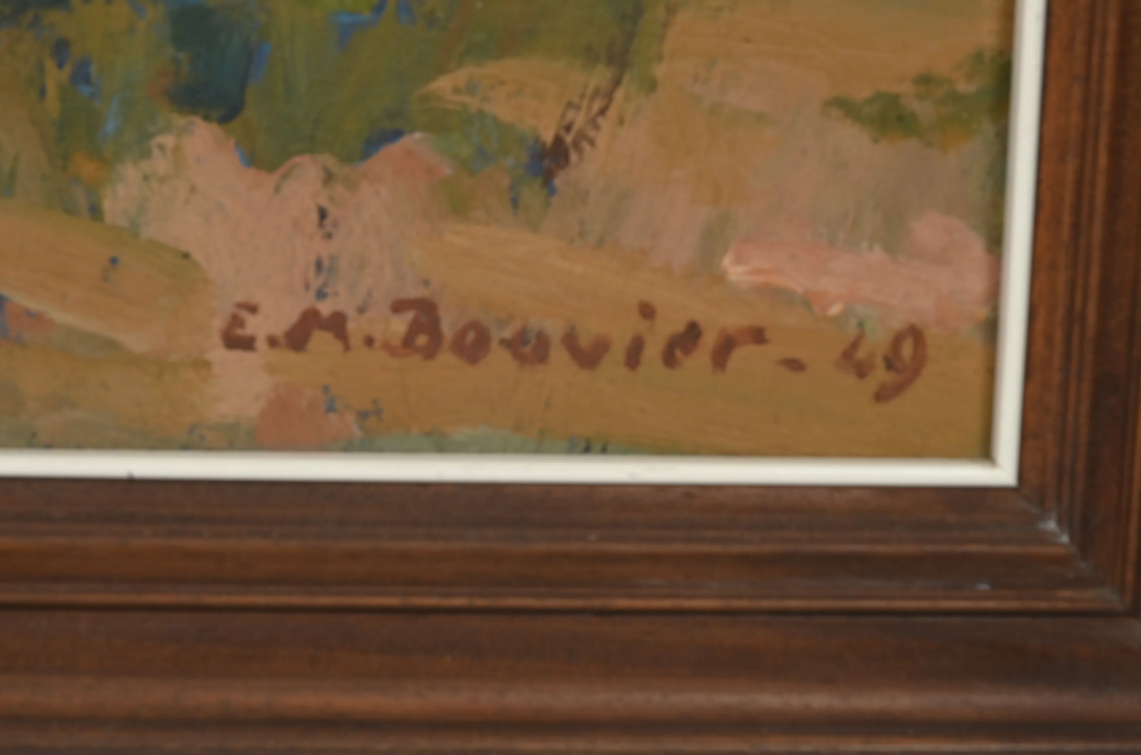 THE REAPERS signed BOUVIER 20th-century harvest rural painting PROVENCE - Image 3