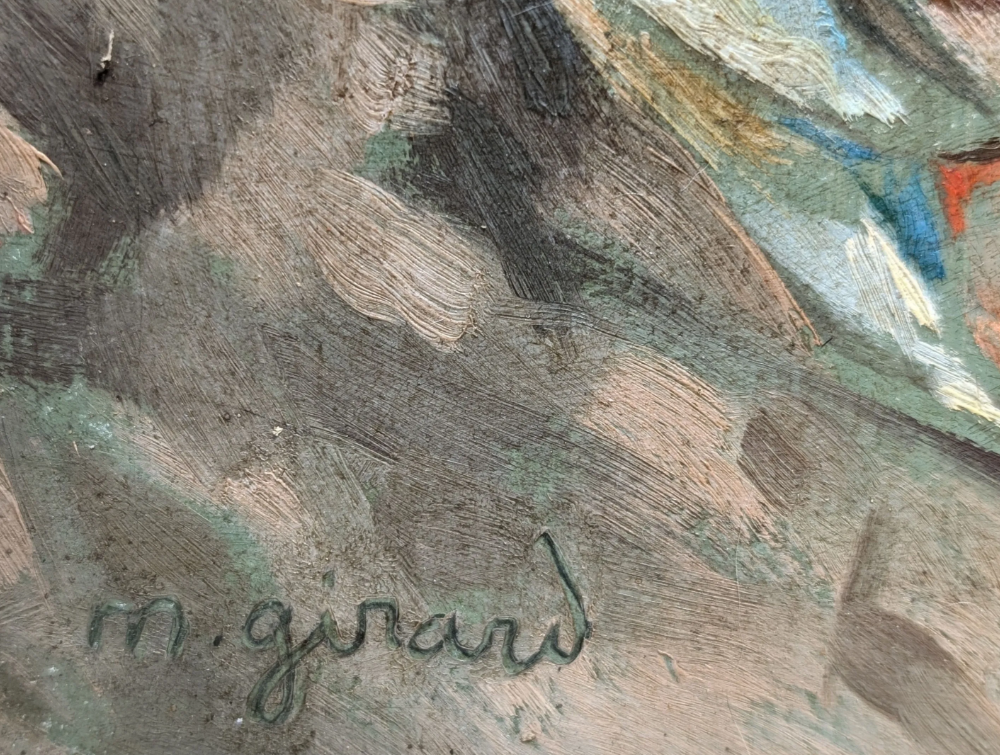 Nature morte SARDINES tableau peinture GIRARD marine mer poissons pêche BRETAGNE – Image 3