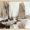 Photo bateaux pêche voile port Concarneau FOURNIER ancienne authentique Bretagne
