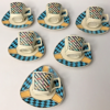 SERVICE CAFE NEUF signé HAFNER Rosenthal vaisselle vintage antique 1