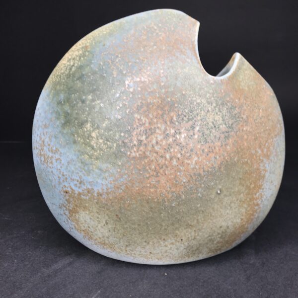 VASE LENTICULAIRE Porcelaine Virebent contemporain moderne 20e vintage antique !