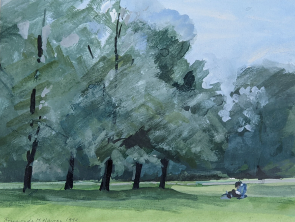 watercolor from Rosemonde Nairac, Rosenthal designer artist